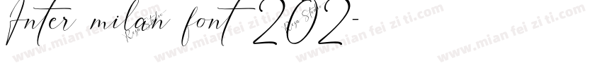 Inter milan font 202字体转换